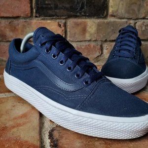 Vans Old Skool Lace Up Low Top Blue Skater Sneaker Men's 9.5 500714